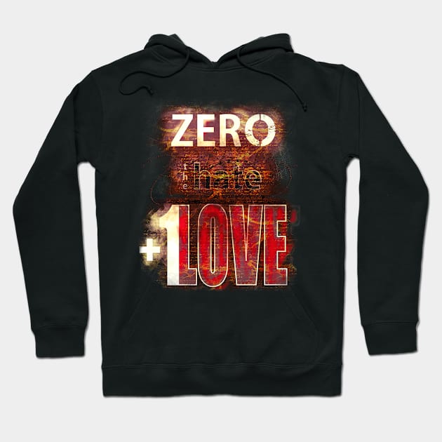 Zero Hate plus 1 Mystery skulls Hoodie by FutureImaging